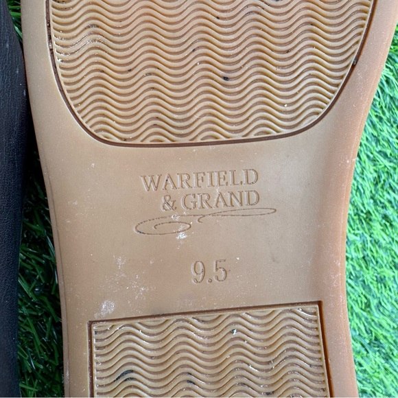 Warfield & Grand Men’s Black Sneakers with Brown Sole Size 9.5 - Picture 9 of 10